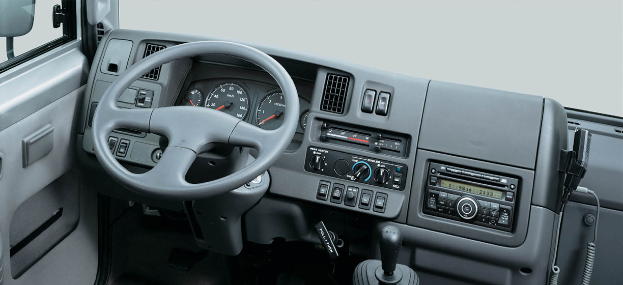 Interior dash view Nissan Civilian 