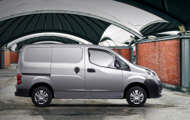 Side view of Silver NV 200